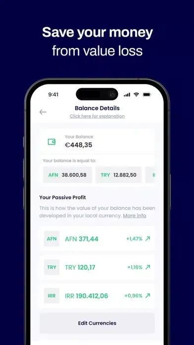 Capturas de pantalla de Amana Wallet