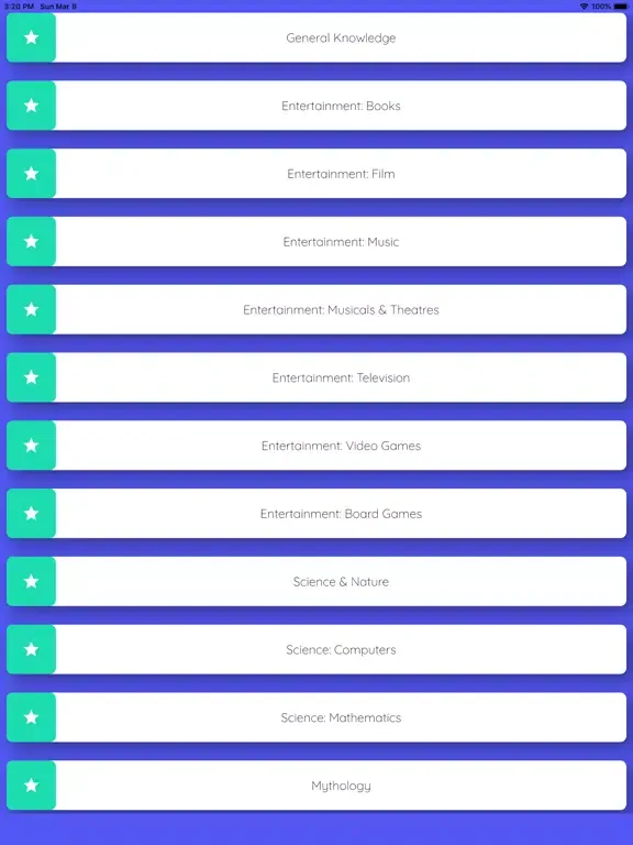Trivia Quiz: Flutter Age iPad  Screenshots