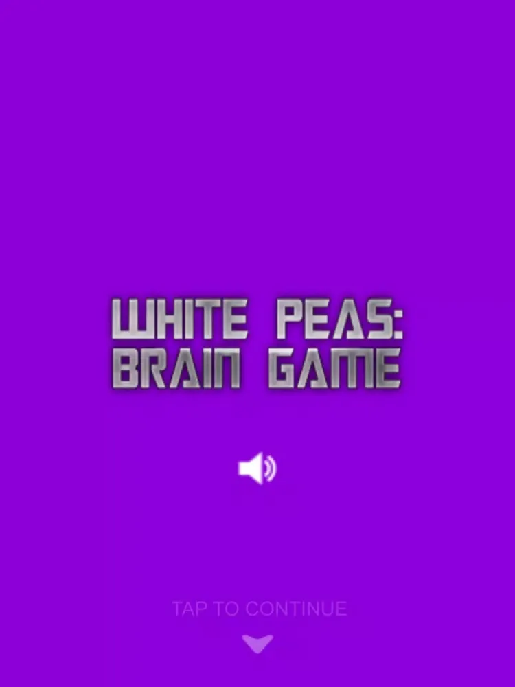 White peas: brain game iPad 应用截图