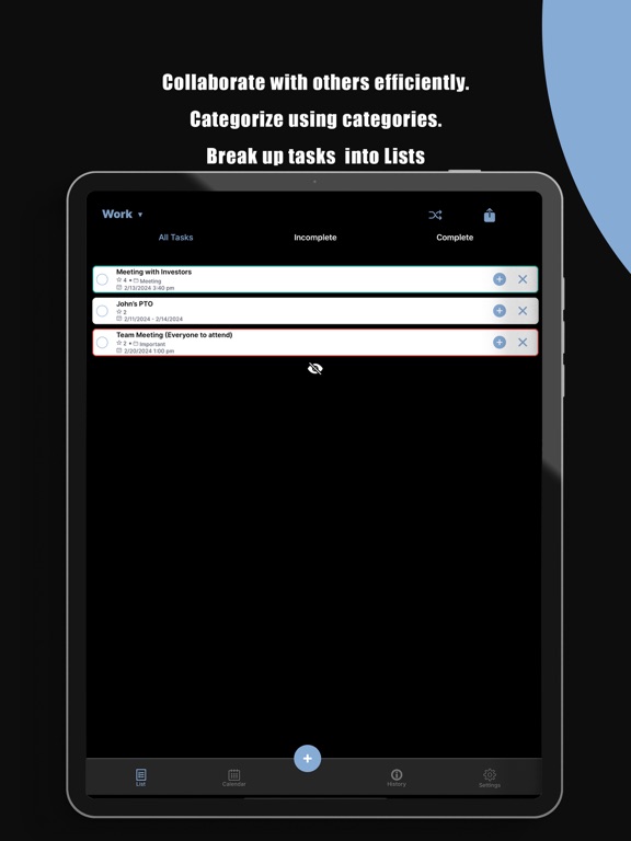 Priorityze iPad 应用截图