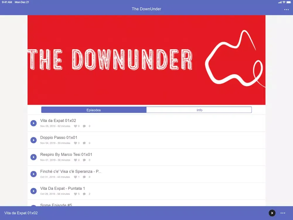 The DownUnder iPad  سکرین شاٹس