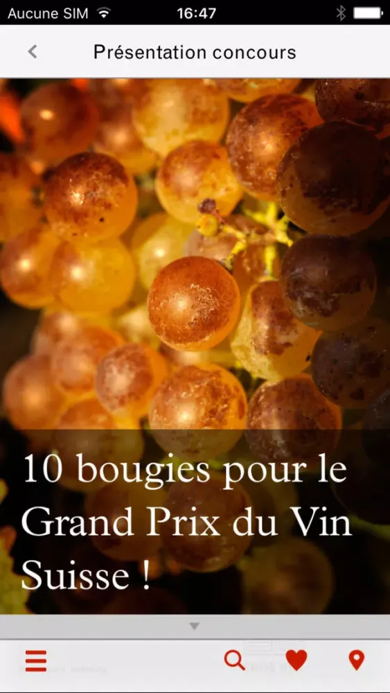 Capturas de pantalla de Vinea Swiss Wines