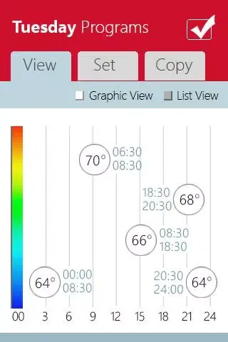 Ferguson Thermostat Screenshots