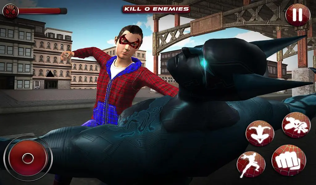 Captures d'écran de Flying Spider Boy: Superhero Training Academy Game