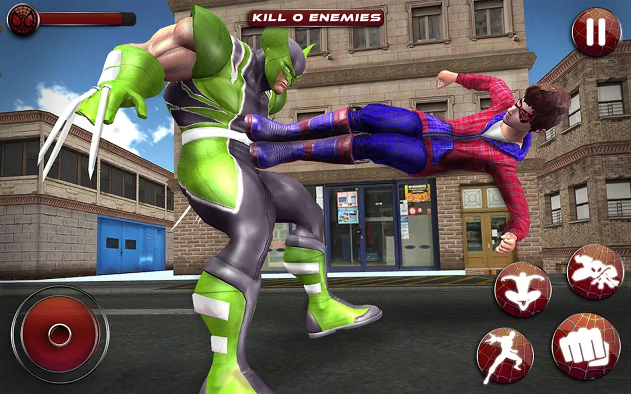 Captures d'écran de Flying Spider Boy: Superhero Training Academy Game