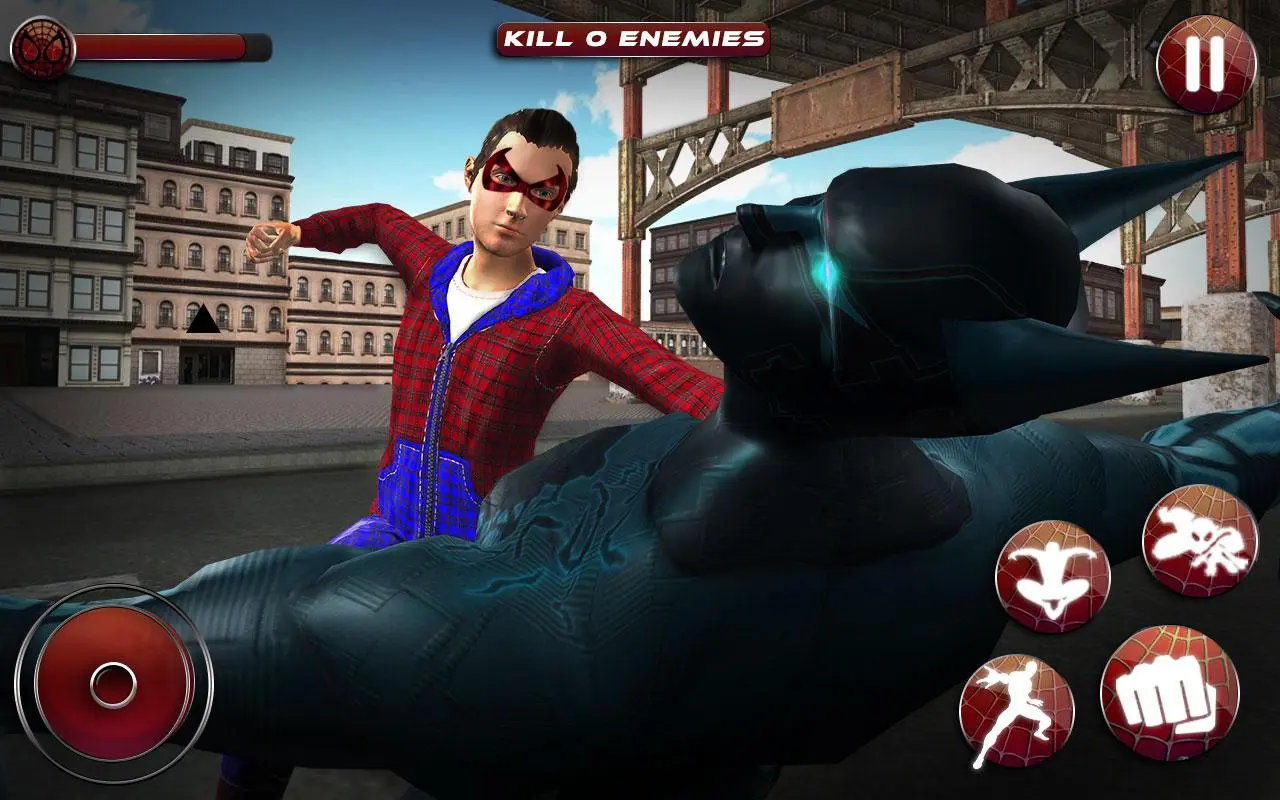 Captures d'écran de Flying Spider Boy: Superhero Training Academy Game