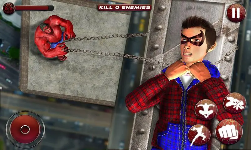 Captures d'écran de Flying Spider Boy: Superhero Training Academy Game