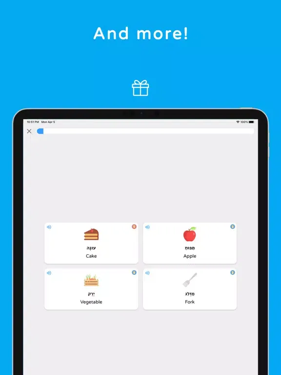 Tangkapan layar Shepha - Learn Hebrew Language iPad 