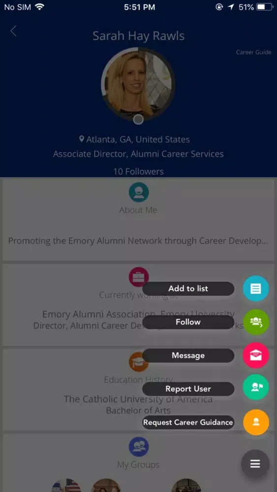 Emory Connects スクリーンショット