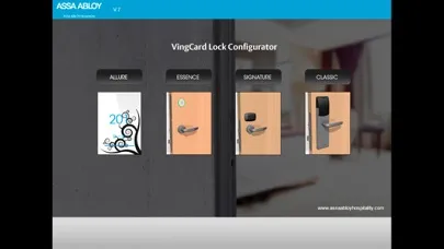 Capturas de tela do Lock Configurator ASSA ABLOY Hospitality - Mobile