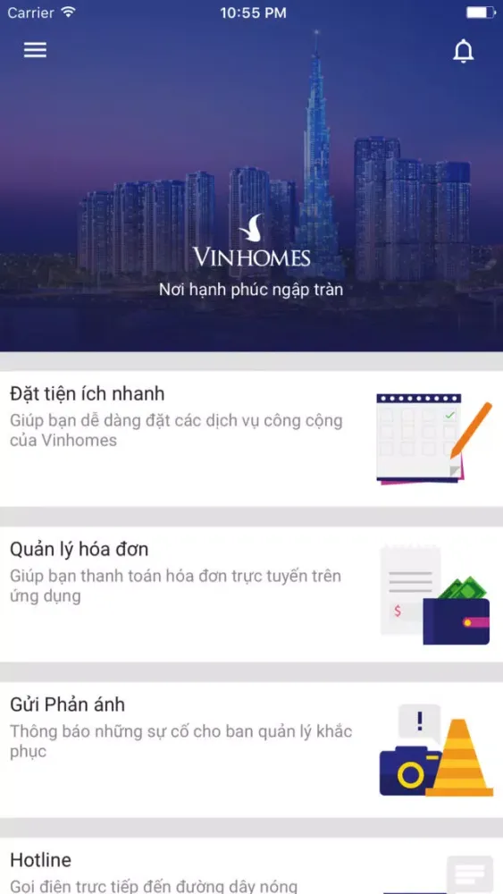 Captures d'écran de VINHOMES – THE OFFICIAL APP