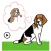 Animated Cute Beagle Stickers