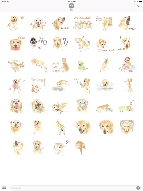Capturas de tela do Watercolor Labrador Retriever iPad 