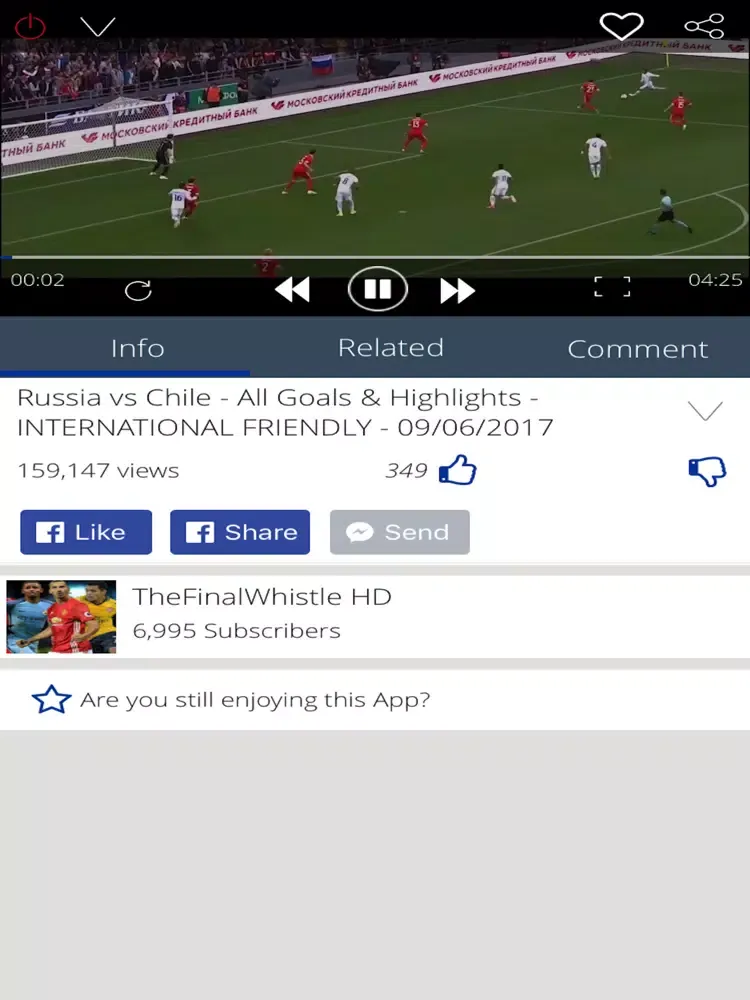 Russia Football TV 2017, 2018 highlight news video iPad  스크린샷
