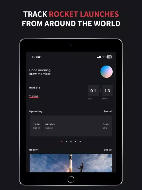 Liftoff: Rocket Launch Tracker iPad  스크린샷