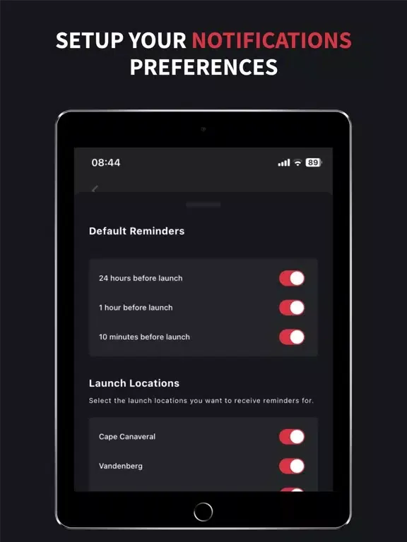 Liftoff: Rocket Launch Tracker iPad  스크린샷