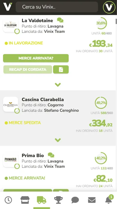 Capturas de pantalla de Vinix Social Commerce