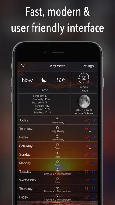 Tangkapan skrin 14 Day Weather Forecast Pro