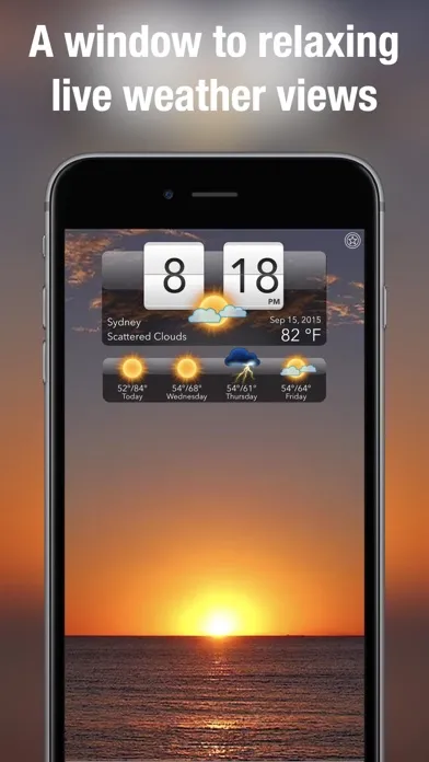 Tangkapan layar Living Weather HD Live