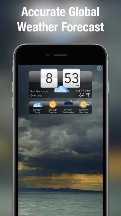 Tangkapan layar Living Weather HD Live