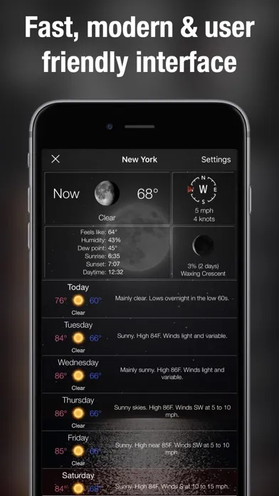 Tangkapan layar Living Weather HD Live