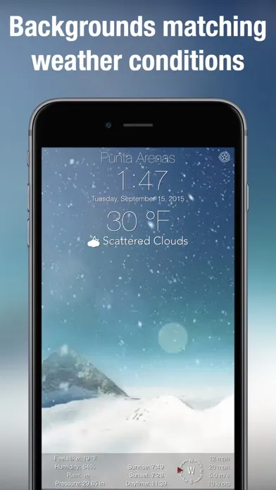 Tangkapan layar Living Weather HD Live