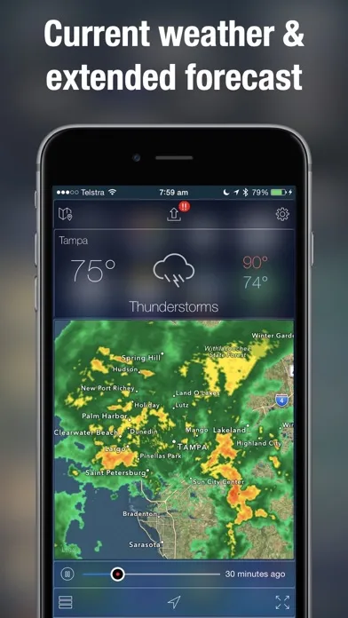 Capturas de tela do Doppler Radar Map Live Pro