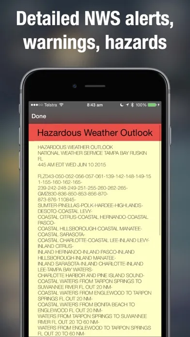 Capturas de tela do Doppler Radar Map Live Pro