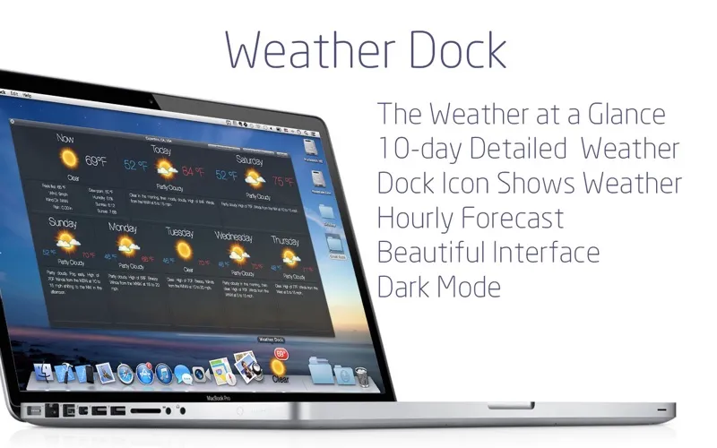 Weather Dock: Desktop forecast スクリーンショット