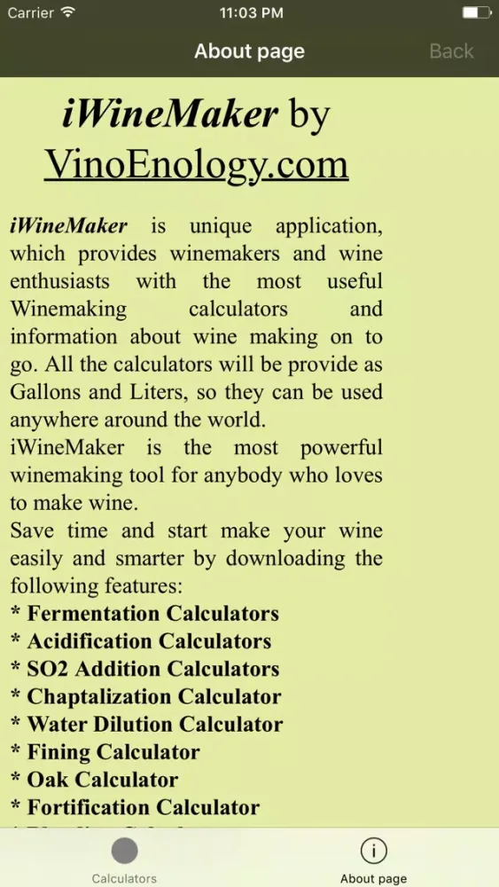 iWinemaker स्क्रीनशॉट
