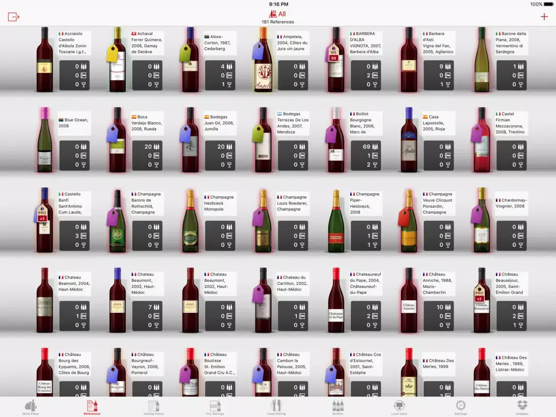 Vinoteka iPad  Screenshots