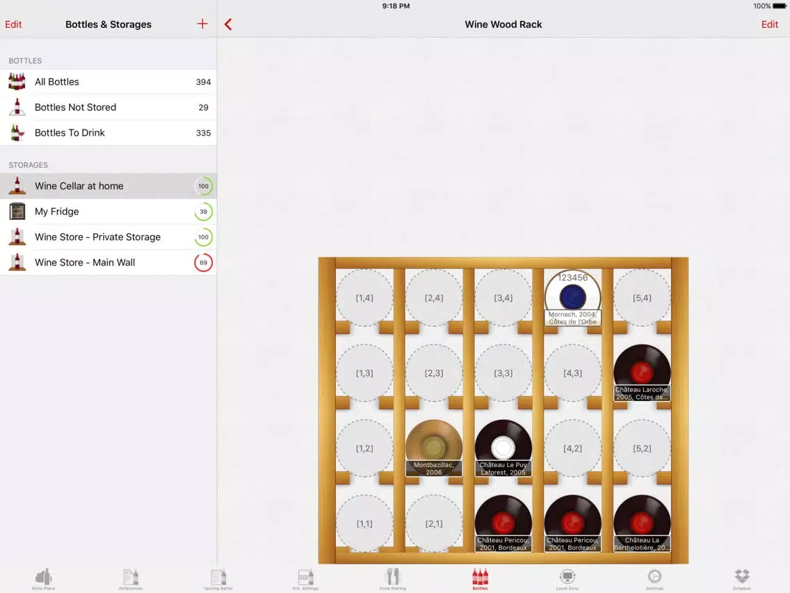 Vinoteka iPad  Screenshots