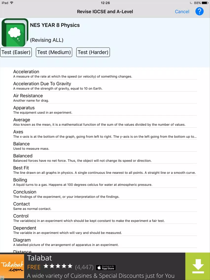 Revise A-Level and IGCSE iPad  سکرین شاٹس
