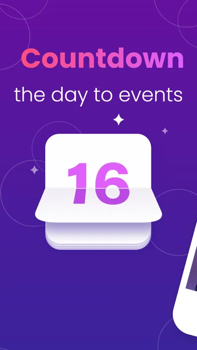 The Countdown: day counter app سکرین شاٹس