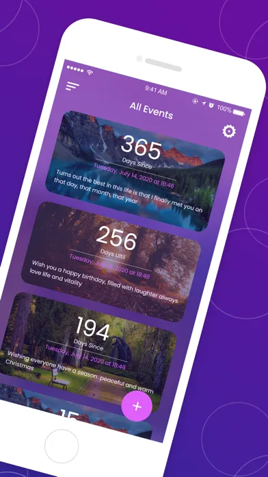 The Countdown: day counter app سکرین شاٹس
