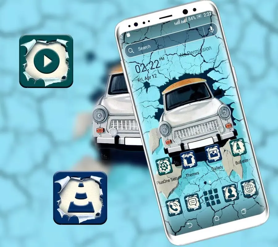 Vintage Car Launcher Theme 스크린샷