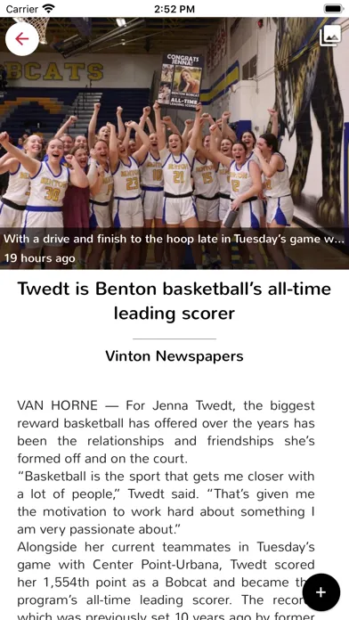 Capturas de pantalla de Vinton Newspapers