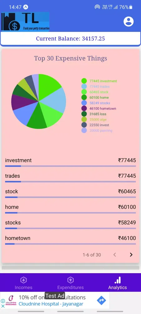 Transactions Ledger স্ক্রিনশট