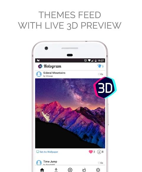 تصاویر 3D Hologram Background