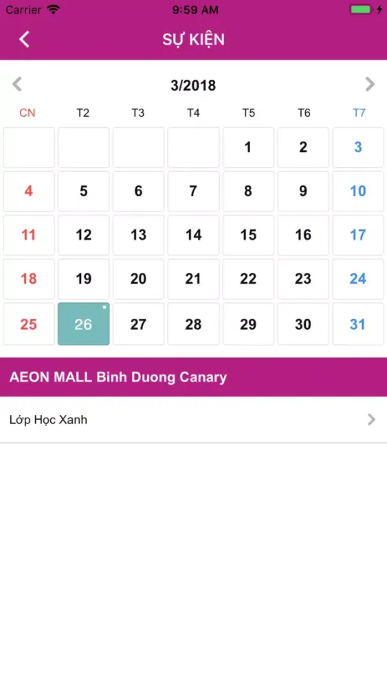 AEON MALL BINH DUONG CANARY Ekran Görüntüleri