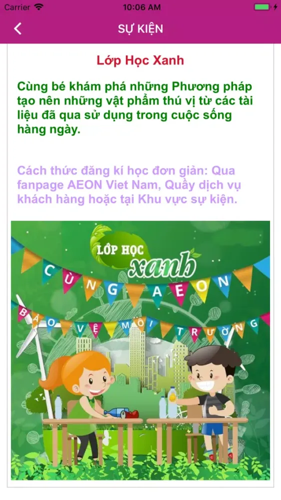 AEON MALL BINH DUONG CANARY Ekran Görüntüleri