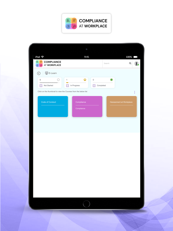 Screenshot di Compliance at Workplace iPad 