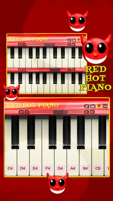 Ảnh chụp màn hình của A Red Hot Piano - Play Music