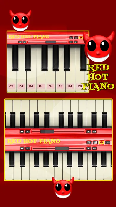 Ảnh chụp màn hình của A Red Hot Piano - Play Music