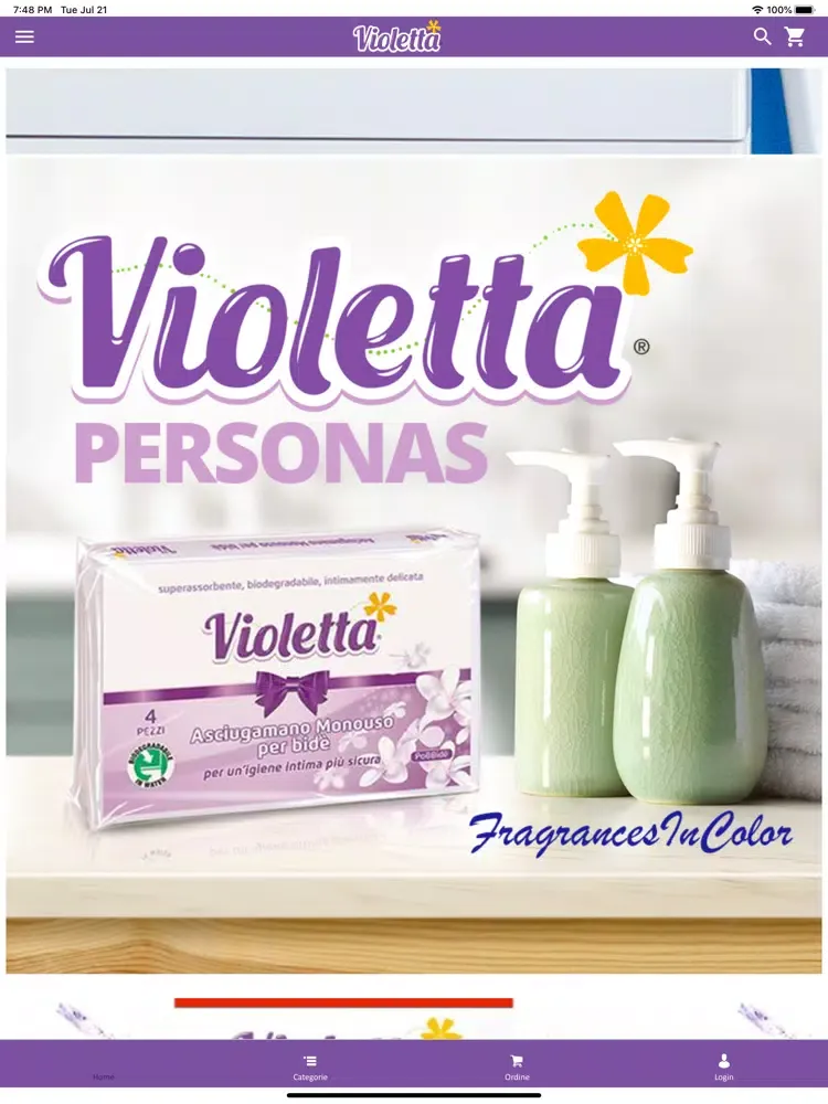 ภาพหน้าจอของ Violetta Shop iPad 