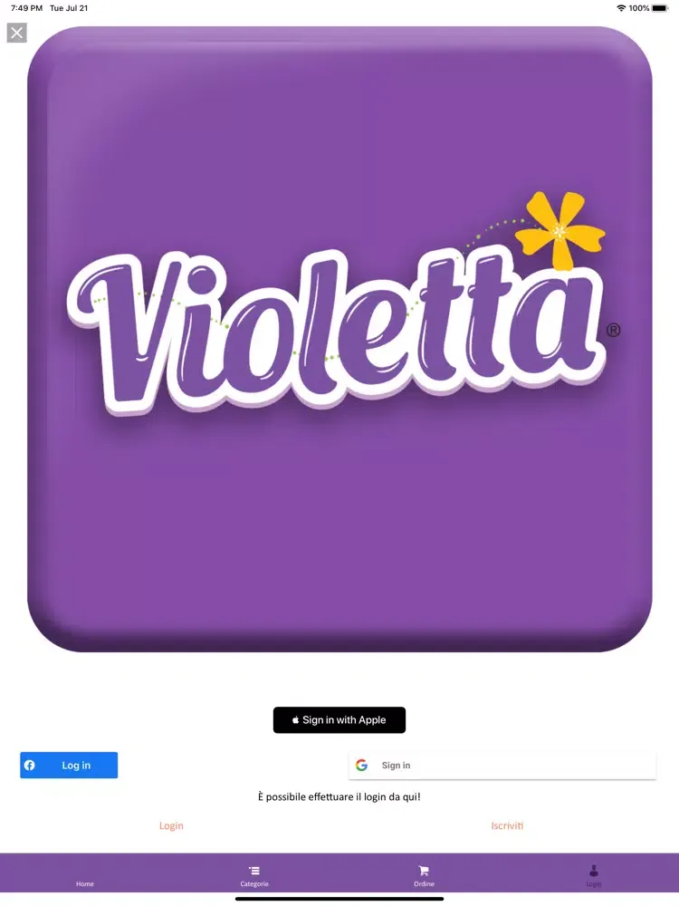 ภาพหน้าจอของ Violetta Shop iPad 