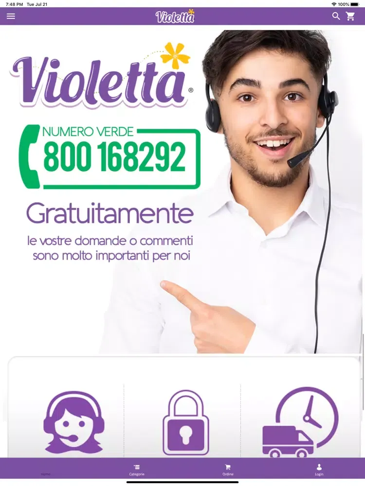 ภาพหน้าจอของ Violetta Shop iPad 