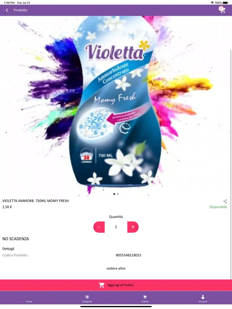 ภาพหน้าจอของ Violetta Shop iPad 