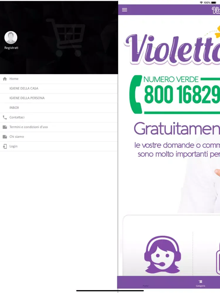 ภาพหน้าจอของ Violetta Shop iPad 