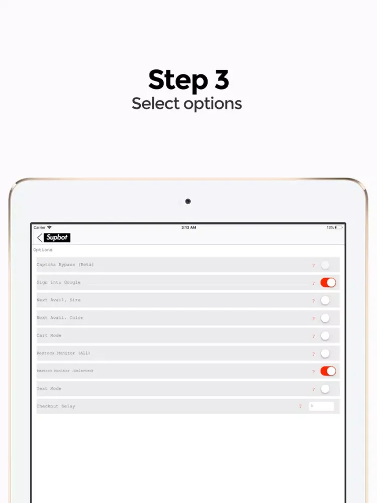 Supbot - Supreme Bot iPad 應用截圖